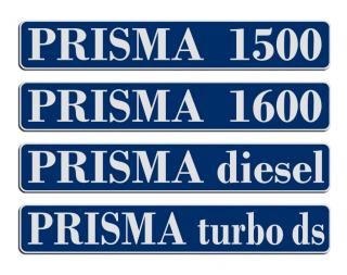 Lancia Prisma 1300 (Intermedia) 1985 Optional Decals 1500 - 1600 - Diesel - Turbo Ds Grigio metallizzato Laudoracing 1:18 Resinemodell (Türen, Motorhaube... nicht zu öffnen!)